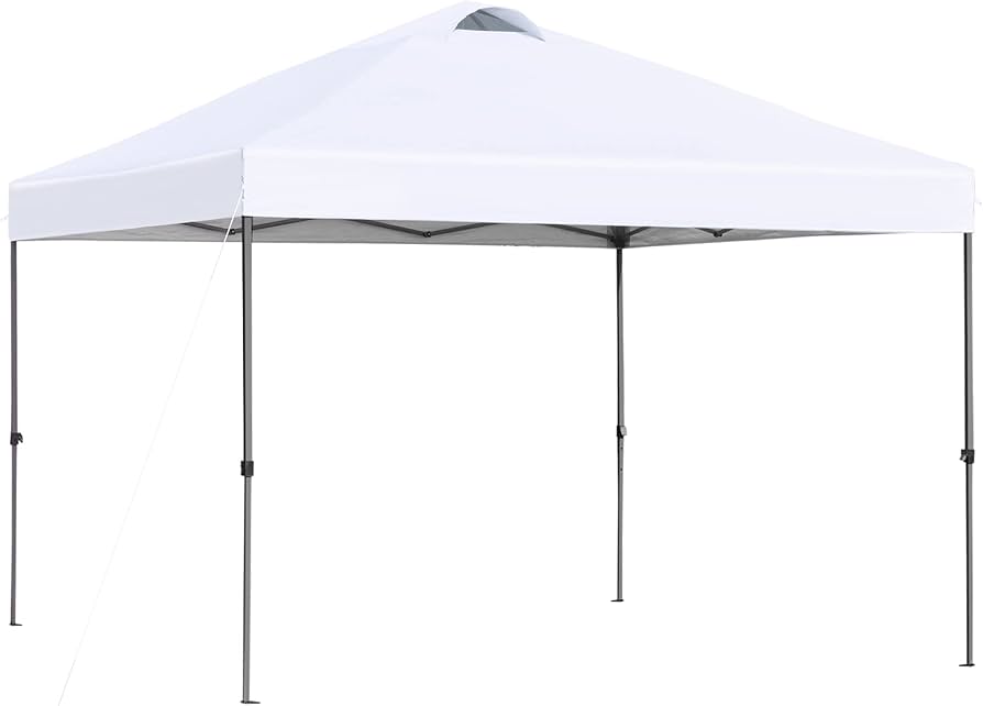 White 10x10 Popup Tent