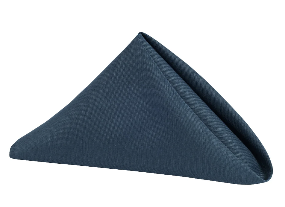 17X17 Navy Polyester Linen Napkins 