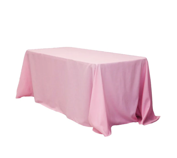 90x132 Rectangular Oblong Pink