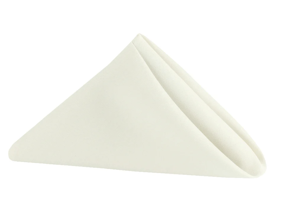 17x17 Ivory Polyester Napkins