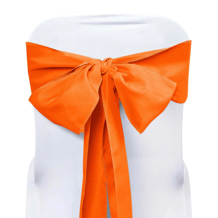 6 x 108 Orange Polyester Chair Sash