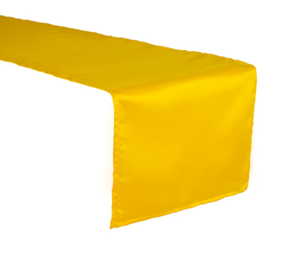 Yellow Satin Table runner 