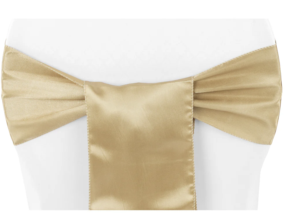 Gold Satin Sash