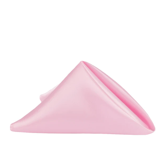 Pink Satin Napkins