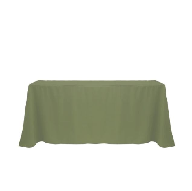 90x156 Rectangular Olive Green