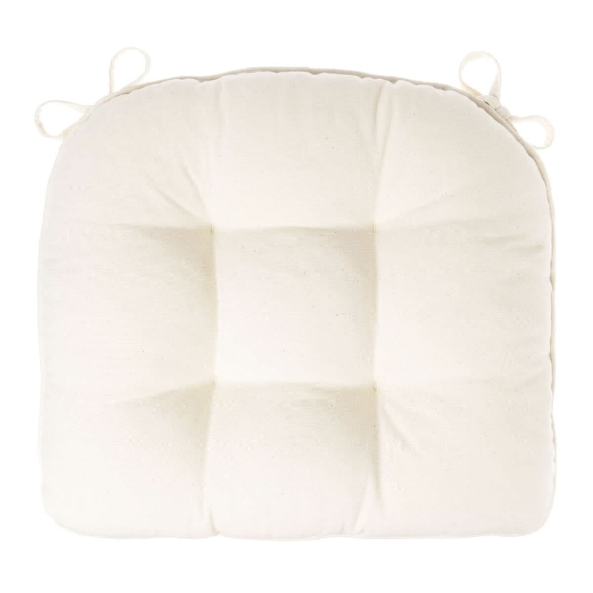 Ivory Cotton Chair Cushion