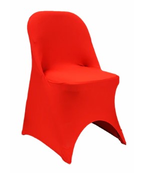 Red Spandex Folding Chair Cover