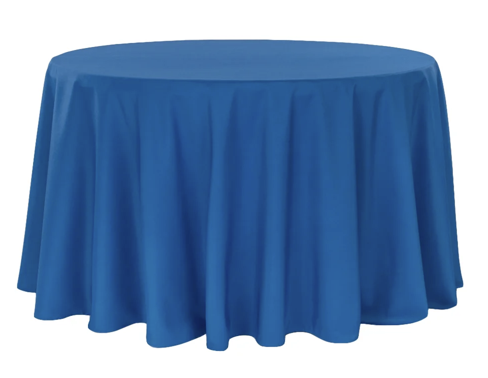 120 inch Round Royal Blue Tablecloth