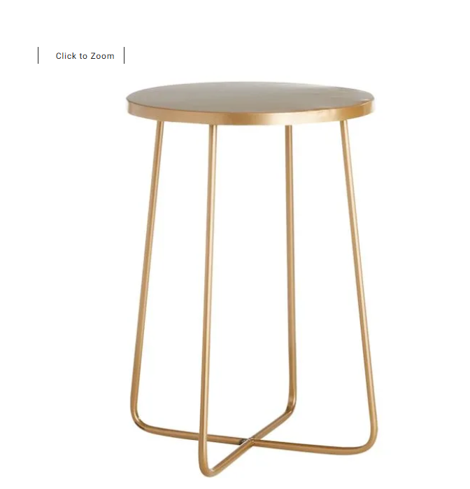 Levi Accent Table, Gold 