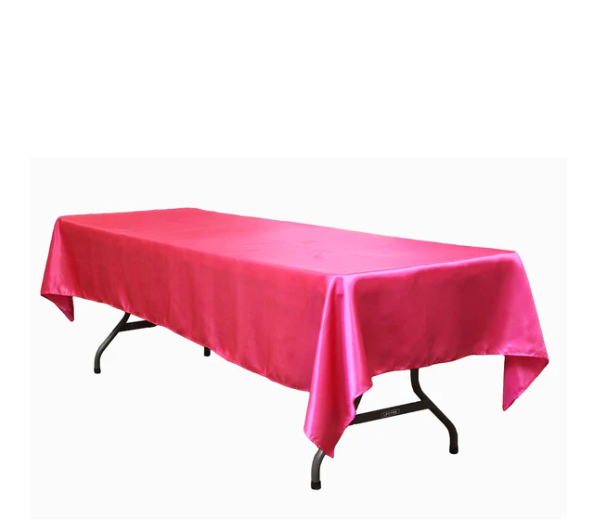 60x126 Rectangular Fuchsia Satin