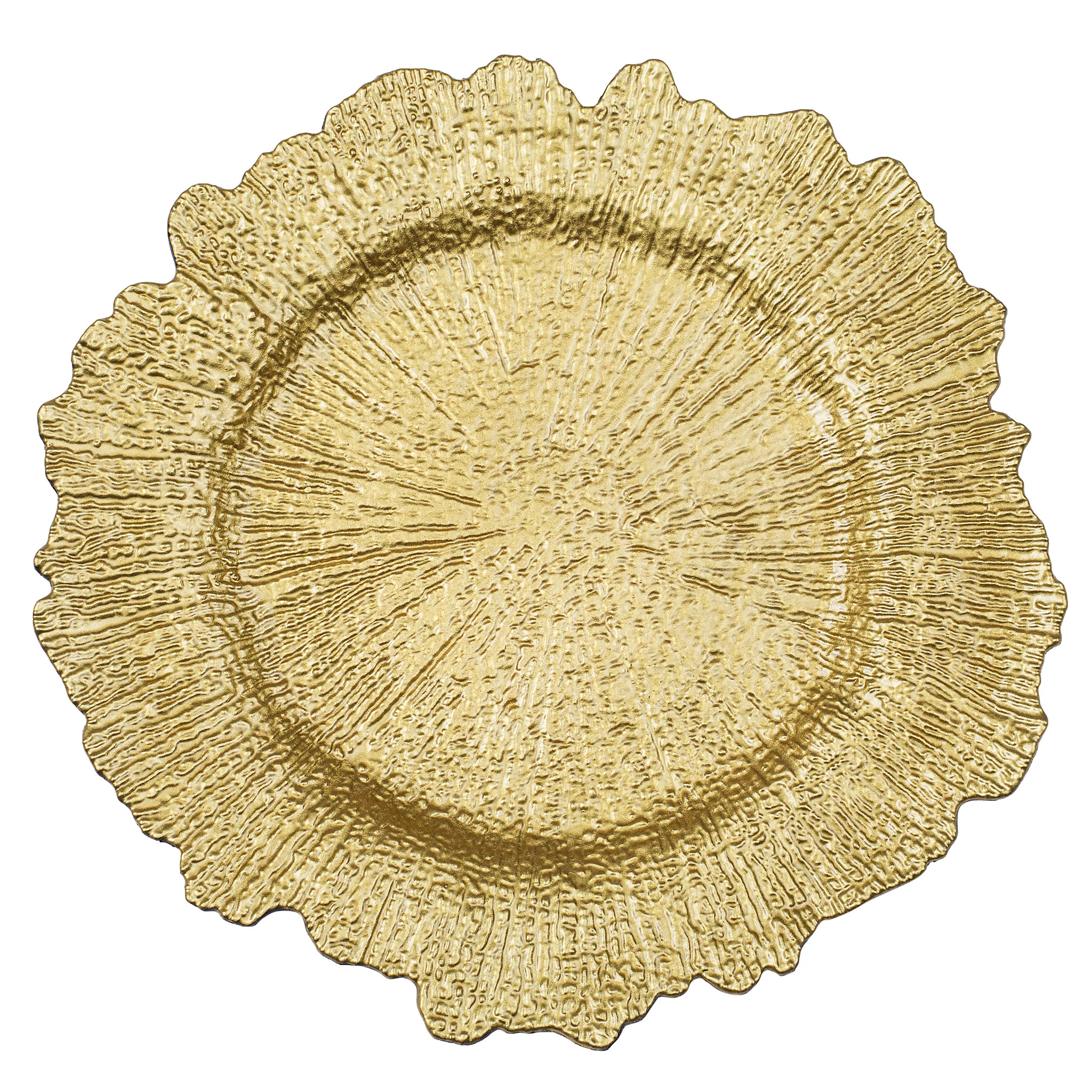 Gold Reef Plastic Charger Plate