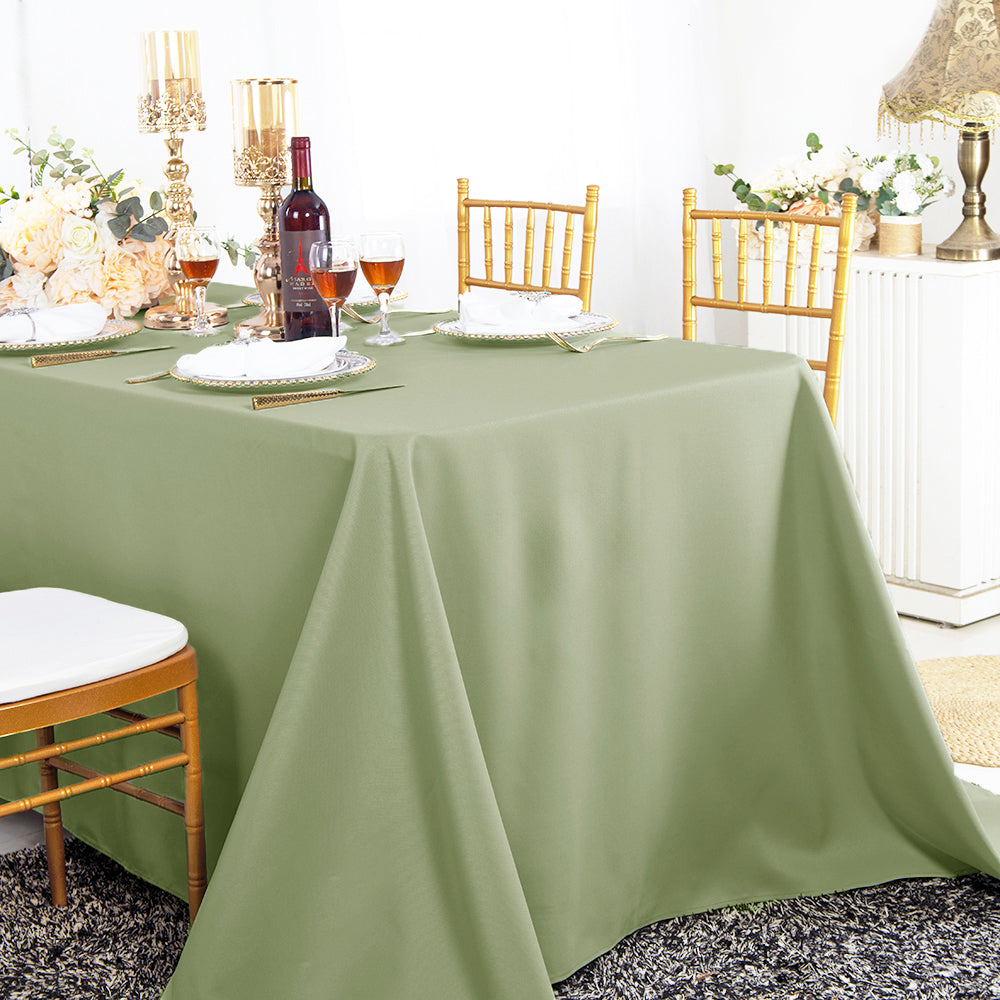 90x132 Rectangular Sage Green