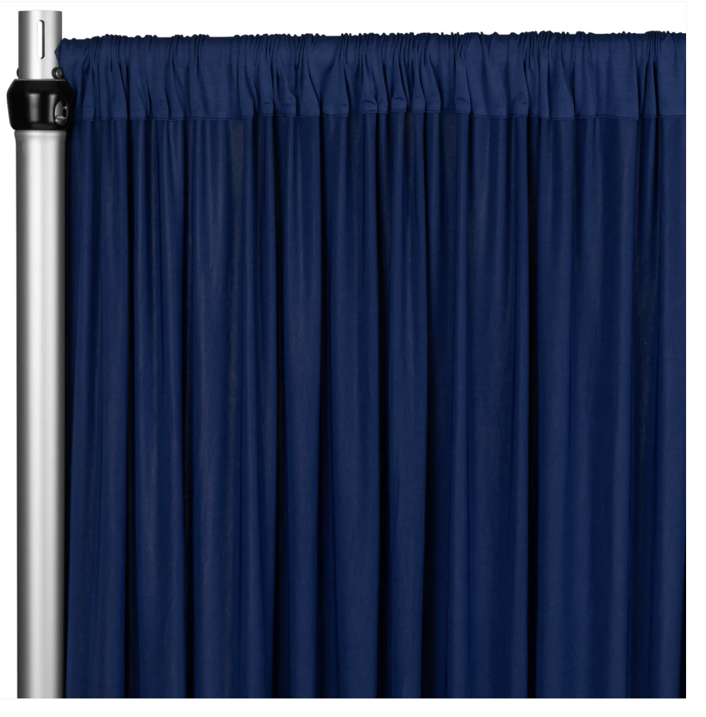 Navy Blue Spandex Drape 10ft Height